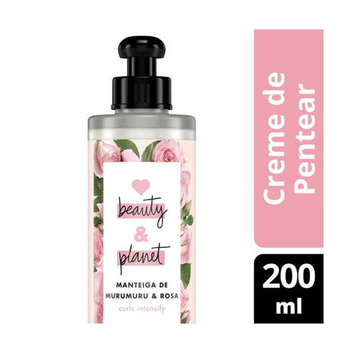 Creme Para Pentear Love, Beauty And Planet Curls Intensify Manteiga De Murumuru & Rosa 200Ml