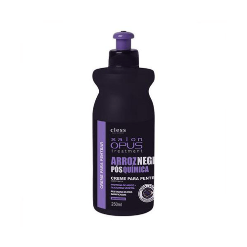 Creme Para Pentear Salon Opus Arroz Negro Com 250Ml