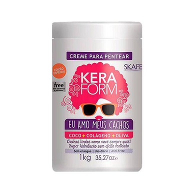Imagem do produto Creme Para Pentear Skafe Keraform Eu Amo Meus Cachos 1Kg