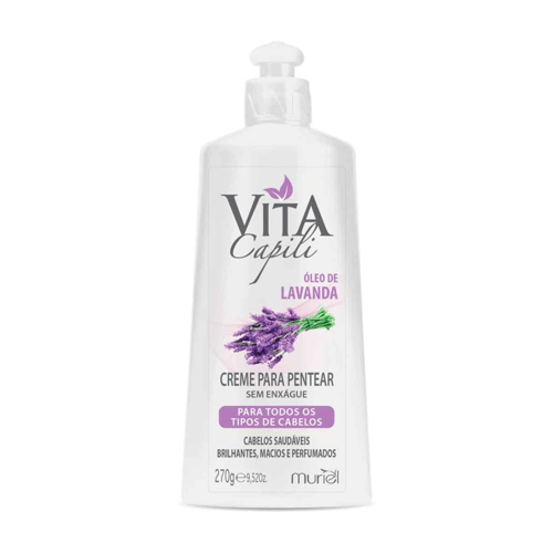 Imagem do produto Creme Para Pentear Vita Capili Óleo De Lavanda Com 270G Muriel
