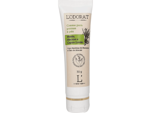 Imagem do produto Creme Para Pernas E Pés Menta Alecrim E Capim Limão 30 G Fragrncia:capim Limão L'odorat