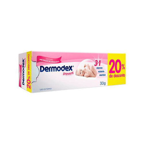 Creme Preventivo De Assaduras Dermodex Prevent 30G Ganhe 20% De Desconto