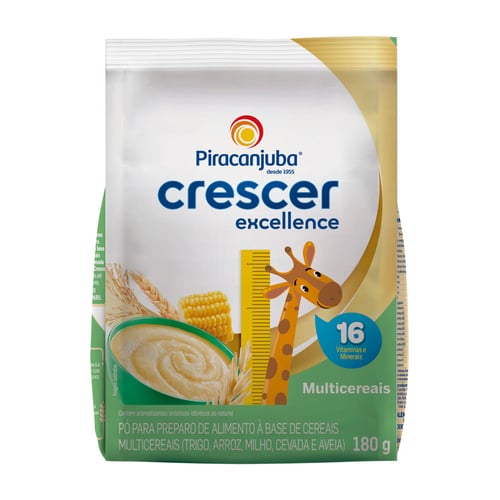 Imagem do produto Crescer Excellence Cereal Infantil Multicereais Sachê 180G