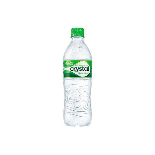 Agua mineral crystal com gas, pet, 1 unidade com 500ml