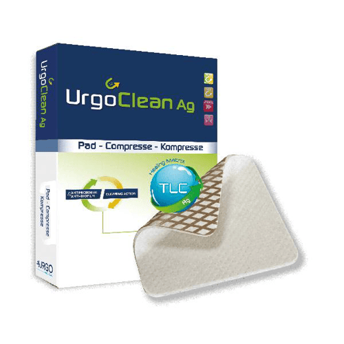 Imagem do produto Curativo Antibiofilme E Antimicrobiano Com Prata 10X10cm Urgoclean Ag Bsn Medical