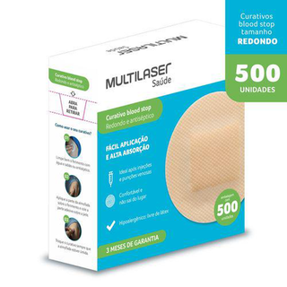 Imagem do produto Curativo Blood Stop Caixa Com 500 Multilaser Saúde Hc485x [Reembalado]
