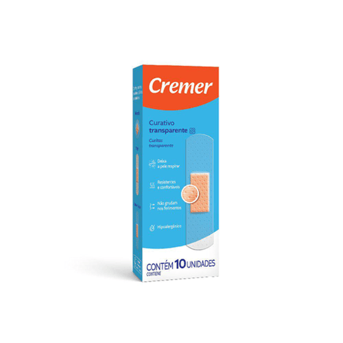 Curativo - Cremer Care Transparente Com 10 Unidades