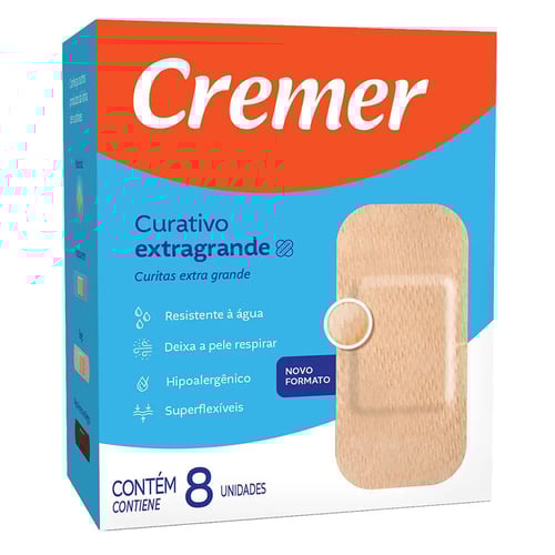 Curativo Cremer Extra Grande Com 8 Unidades 8 Unidades