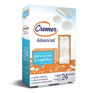 Curativo - Cremer Para Acne E Espinhas 3 Tamanhos Com 24 Unidades