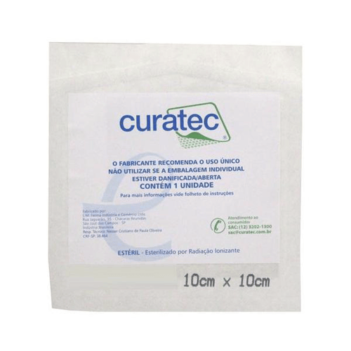 Imagem do produto Curativo Curatec Carvão Ativado Com Prata Recortável