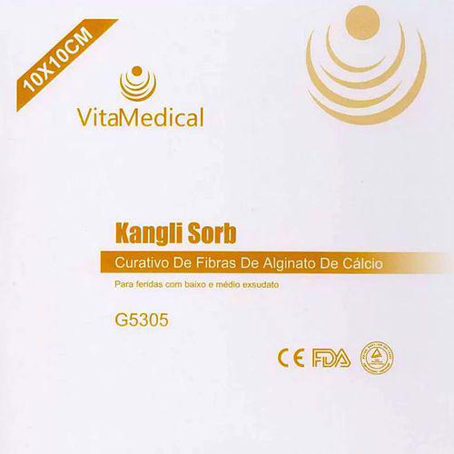 Imagem do produto Curativo De Alginato De Cálcio Kangli Sorb Vita Medical 10 X 10 Cm