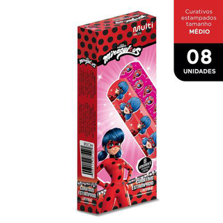 Curativo Estampado Lady Bug Com 8 Un Miraculous Hc358