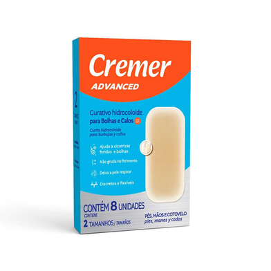 Imagem do produto Curativo Hidrocoloide Cremer Para Bolhas E Calos Com 8 Unidades 8 Unidades