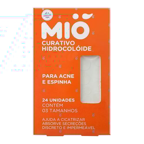 Imagem do produto Curativo Hidrocolóide Mió Para Acne E Espinha 24 Unidades