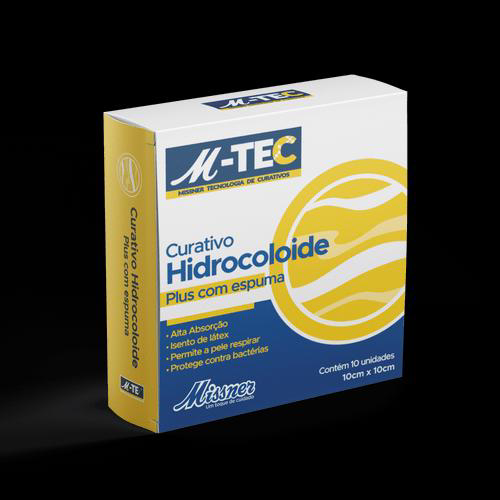 Imagem do produto Curativo Hidrocoloide Plus Mtec Missner Com Espuma 10Cm X 10Cm