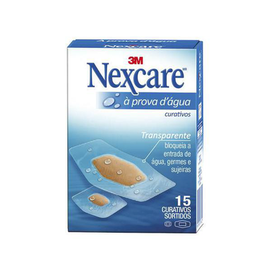 Curativo - Nexcare 3M À Prova D'água Sortidos C 15 Unidades