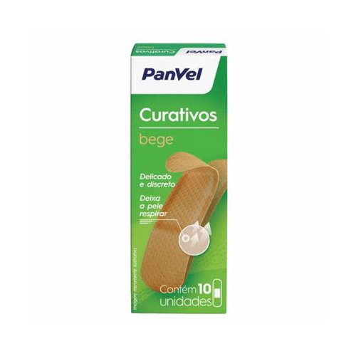 Imagem do produto Curativo Panvel Cor Bege Com 10 Unidades
