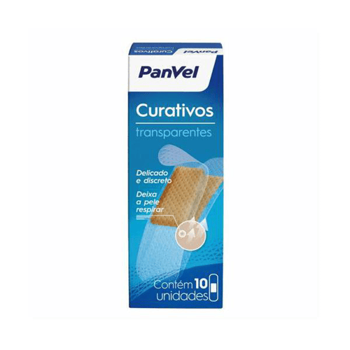 Imagem do produto Curativo Panvel Transparente Com 10 Unidades