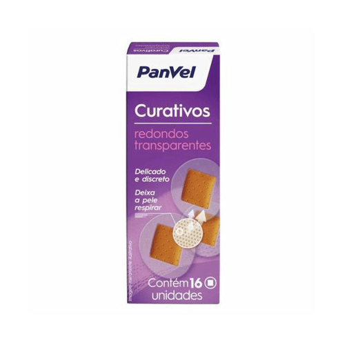Imagem do produto Curativo Panvel Trasparente Redondo Com 16 Unidades