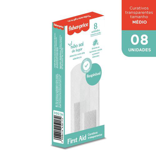Imagem do produto Curativo Transparente Caixa Com 8 Unidades Fisher Price Hc564
