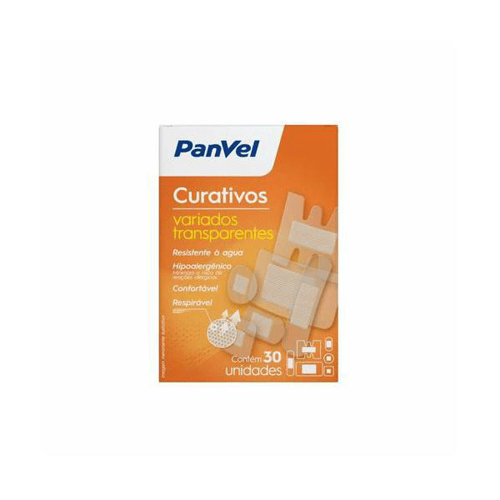 Imagem do produto Curativo Transparente Formas Variadas Panvel Com 30 Unidades
