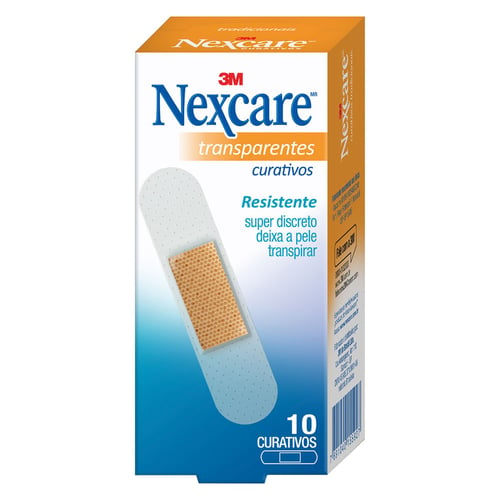 Curativos Nexcare Transparente Com 10 Unidades