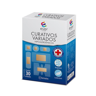 Imagem do produto Curativos Transparentes Tamanhos Variados Ever Care 30 Unidades