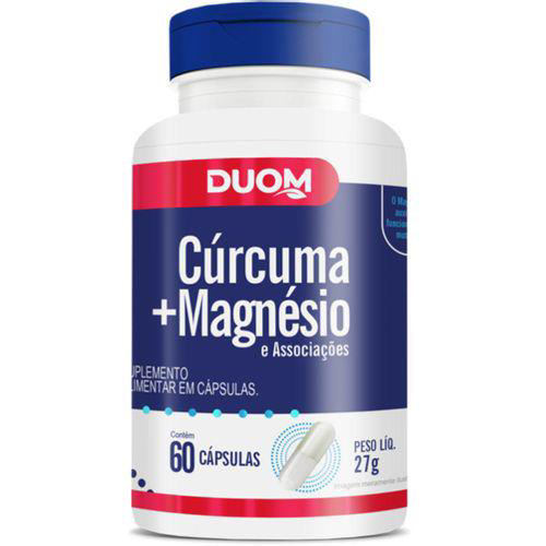 Curcuma Com Magnésio Mais Associações 60 Cápsulas Duom