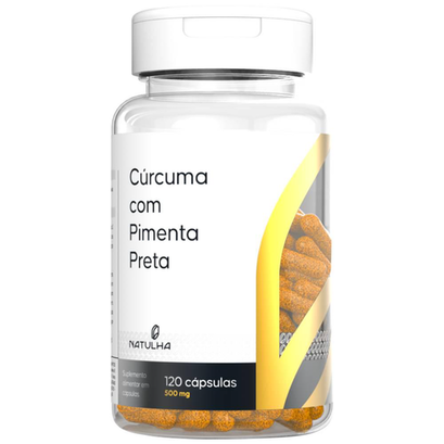Imagem do produto CURCUMA LONGA COM PIMENTA PRETA 650MG 120 CAPSULAS NATULHA