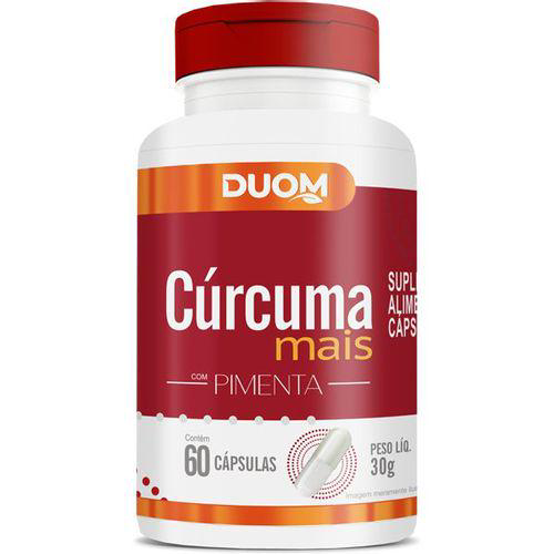 Cúrcuma Mais Pimenta C/60 Cápsulas Duom