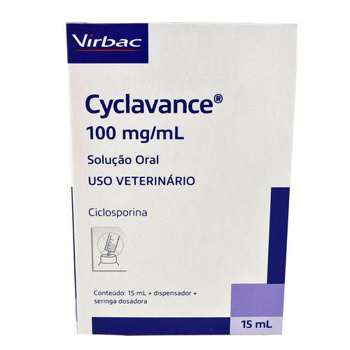 Imagem do produto Cyclavance Virbac 15Ml 100 Mg/Ml Cães