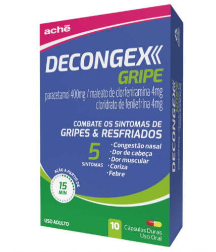Imagem do produto Decongex Gripe - 10 Cápsulas