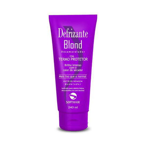 Imagem do produto Defrizante Softhair Blond Desamarelador Com Termoprotetor 240Ml