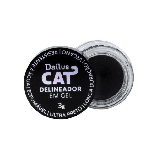 Imagem do produto Delineador Gel Dailus Cat Carbon Preto