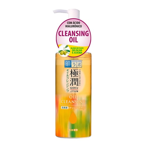 Imagem do produto Demaquilante Hada Labo Gokujyun Cleansing Oil Com Óleo De Oliva E Jojoba 200Ml