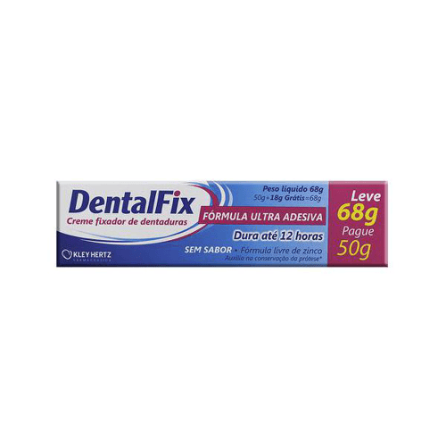 Dentalfix Cr S/S Lv 68 Pg 50G Dentalfix Creme Fixador Sem Sabor Com 40G