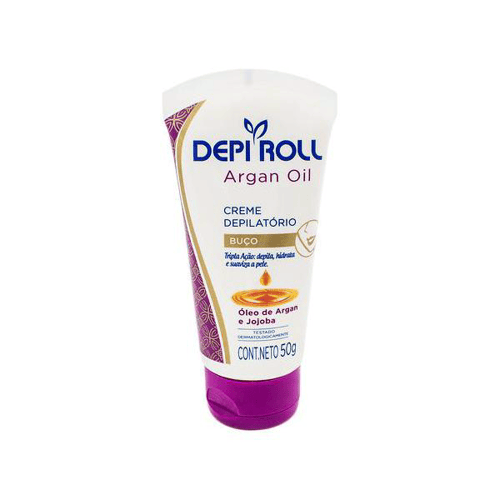 Imagem do produto Depilador Depiroll Argan Oil Cera Creme Para Buço Com 50G