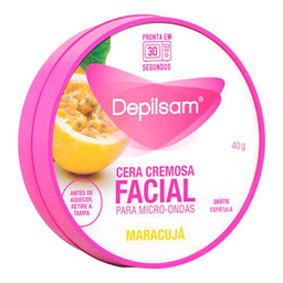 Depilsam Cera Cremosa Facial Para Microondas Maracujá Pote 40G