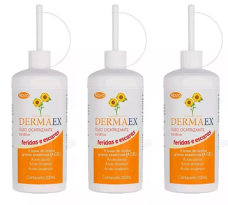 Imagem do produto Dermaex 200Ml Óleo De Girassol Cicatrizante Kit Com 03