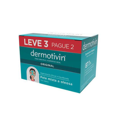 Imagem do produto Kit Sabonete Em Barra Dermotivin Original 90G 3 Unidades