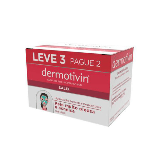 Imagem do produto Kit Sabonete Em Barra Dermotivin Salix 90G 3 Unidades