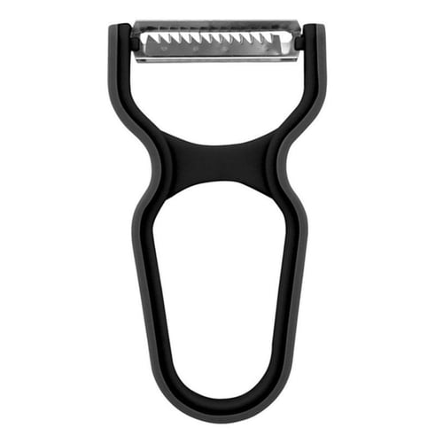 Imagem do produto Descascador De Frutas E Legumes Lmina Julienne Inox Funcional Yazi Preto 1 Unidade