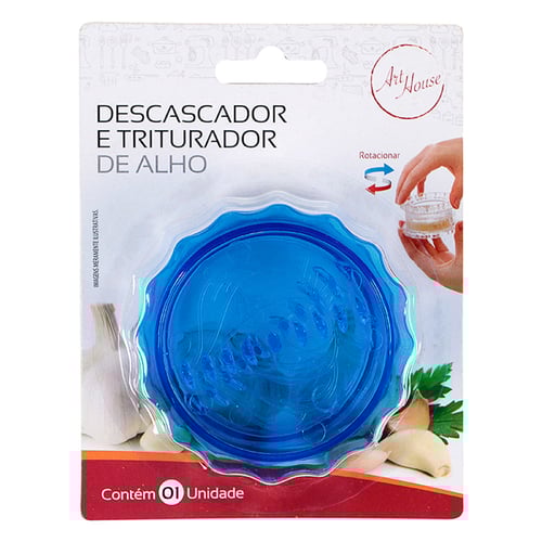 Imagem do produto Descascador E Triturador De Alho Zein Cores Sortidas 1 Unidade