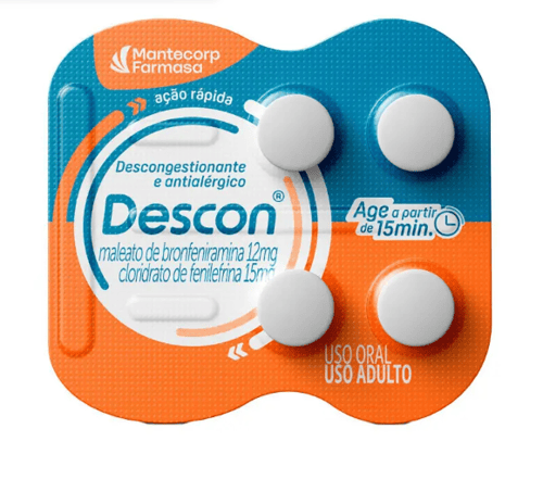 Descon - 4 Comprimidos De Liberação Prolongada