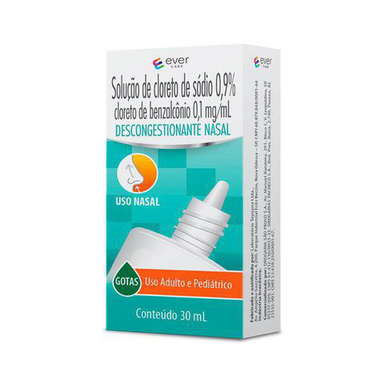 Descongestionante Nasal Gotas Ever Care 30Ml