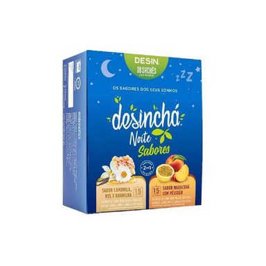 Imagem do produto Desinchá Sabores Noite Maracujá Com Pêssego, Camomila Mel E Baunilha