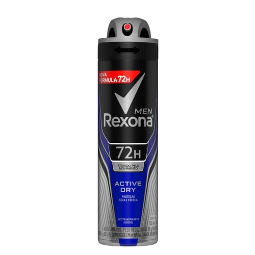 Desod Rexona Men 48Hs Aerosol Active Com 150Ml