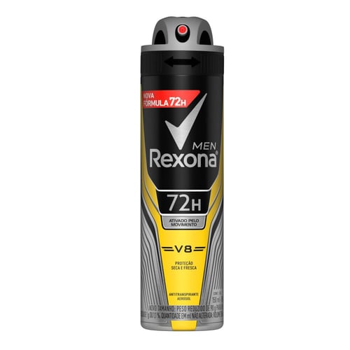 Desod Rexona Men 48Hs Aerosol Men V8 Com 150Ml