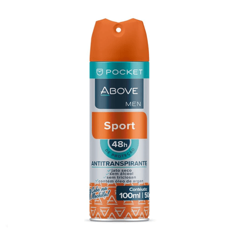 Desodorante Above Pocket Sport Aer Men 100Ml