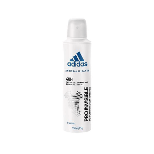 Desodorante Adidas Aerossol Feminino Invisible 150Ml